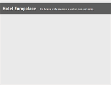 Tablet Screenshot of hoteleuropalace.com
